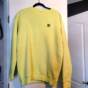 Mens Neon Addidas Sweatshirt